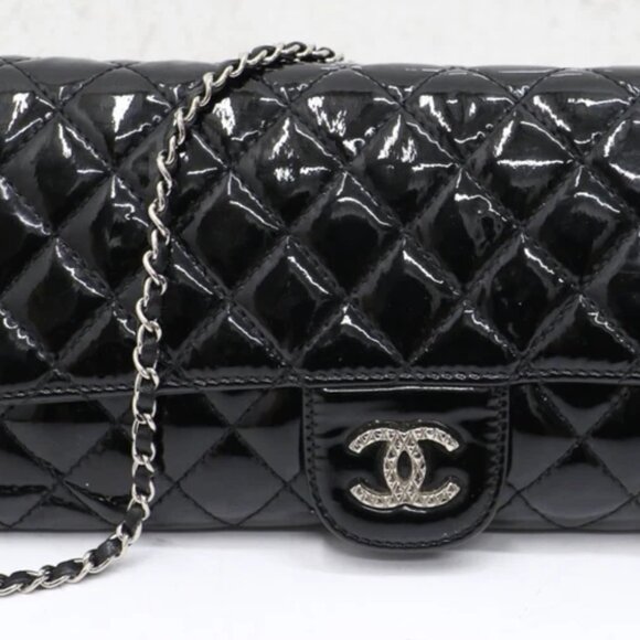 Chanel Brilliant E/W Wallet On Chain SER#14501110-Black - Picture 1 of 15